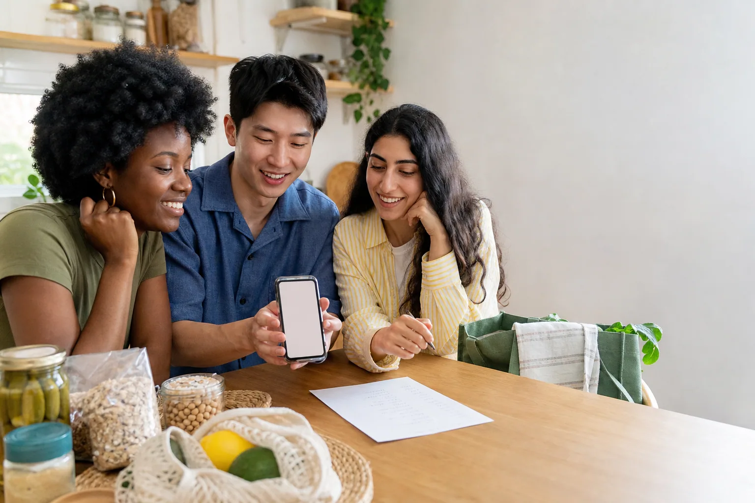 Housemates using GetGuac Stash to remember what is already home