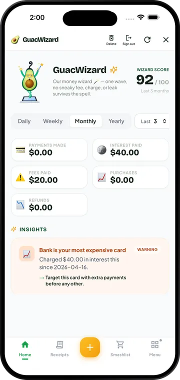 GuacWizard — magically protects your money on the GetGuac app