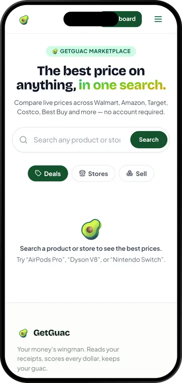 Marketplace — deals for everyone on the GetGuac app