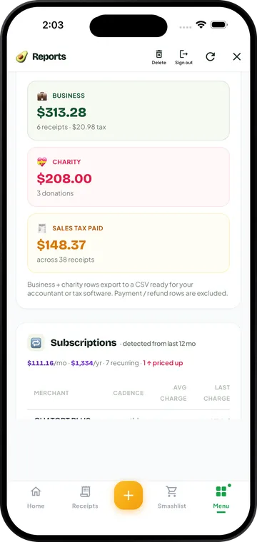Auto-categorize on the GetGuac app