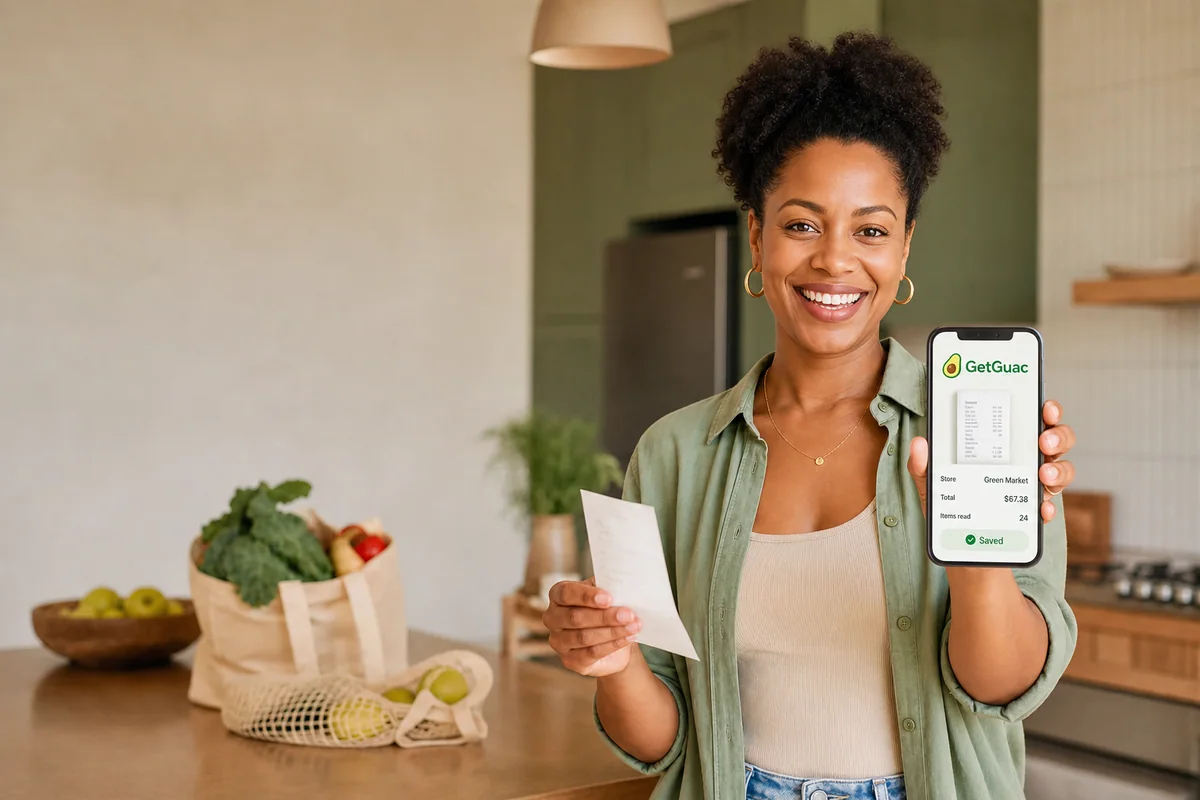 A shopper seeing purchases sort into useful categories