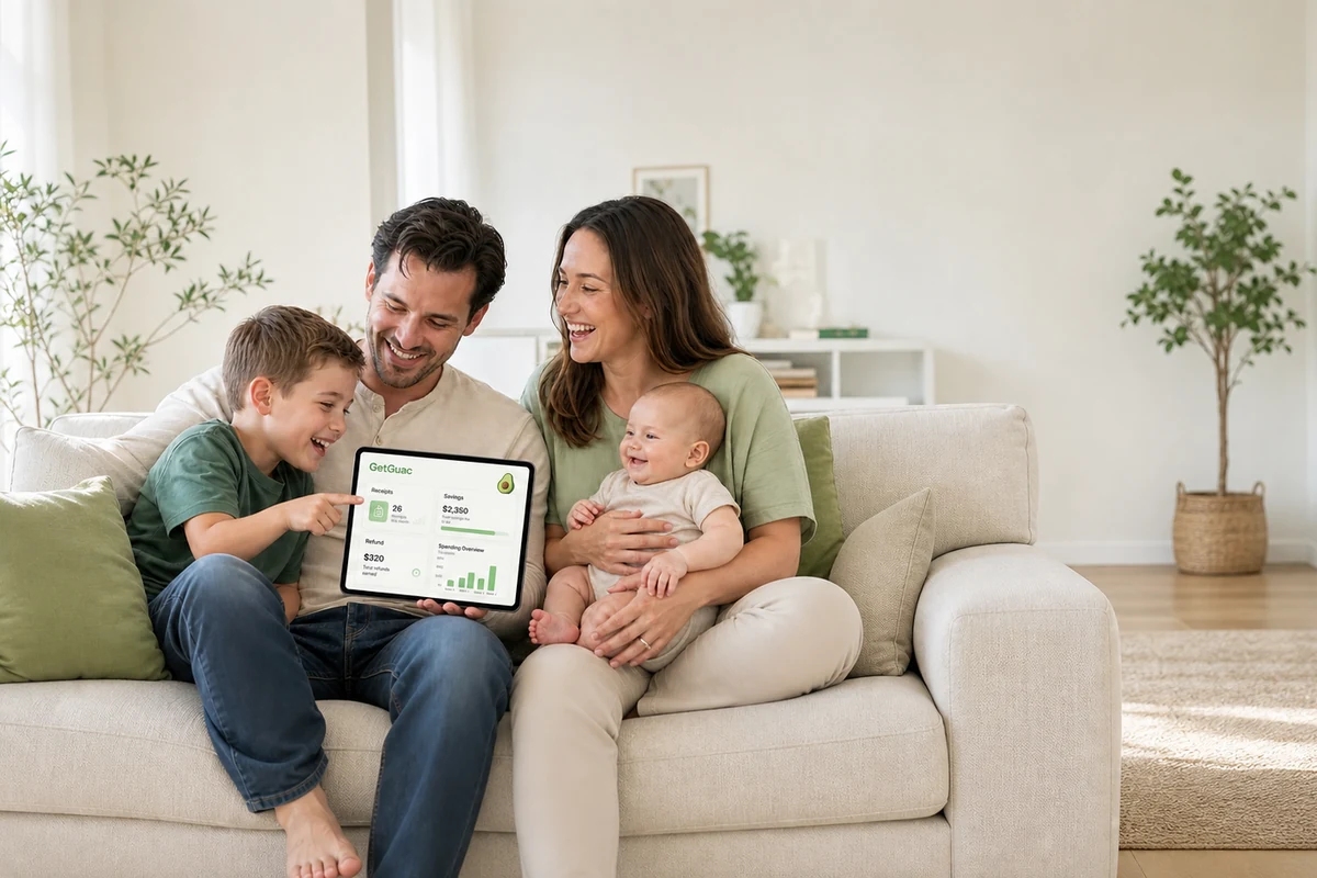 A household using GetGuac with private account controls