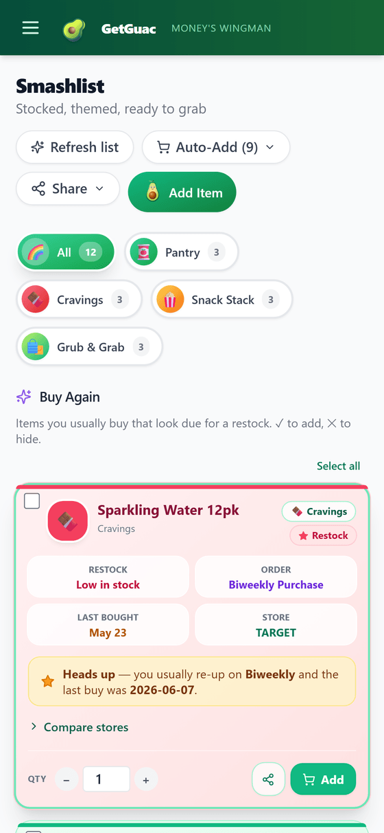 Smashlist — your list writes itself